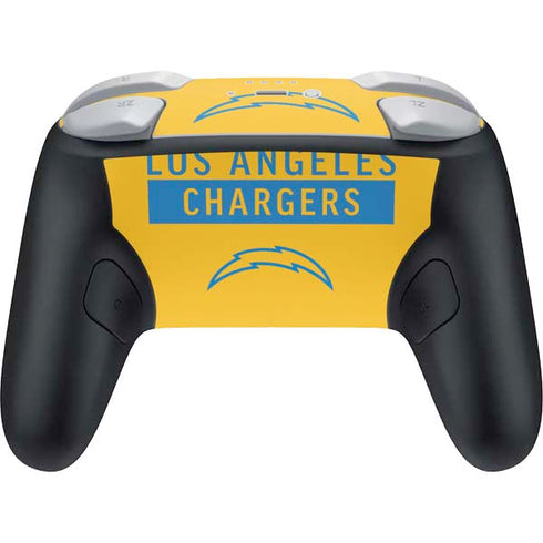 NFL Los Angeles Chargers Yellow Performance Series Nintendo Switch 2 (2025) Pro Controller Skin