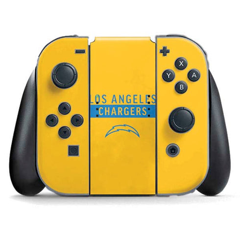 NFL Los Angeles Chargers Yellow Performance Series Nintendo Skins