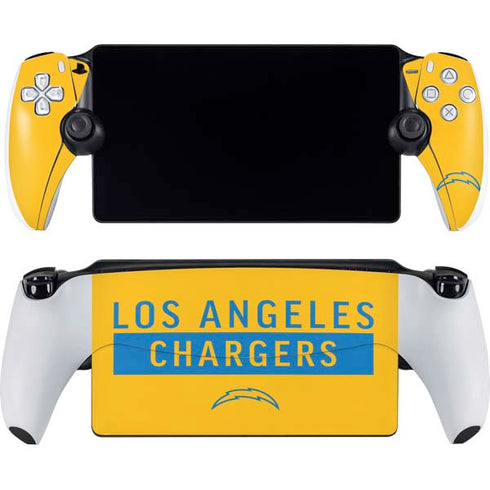 NFL Los Angeles Chargers Yellow Performance Series PlayStation Portal Remote Player Skin