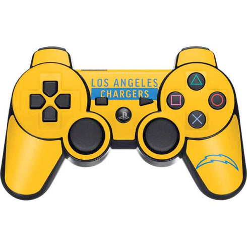 NFL Los Angeles Chargers Yellow Performance Series PS3 Dual Shock wireless controller Skin