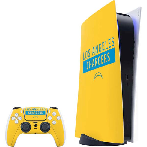 NFL Los Angeles Chargers Yellow Performance Series PlayStation PS5 Skins