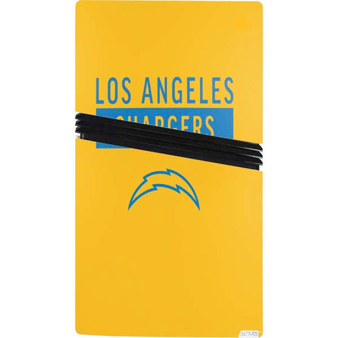 NFL Los Angeles Chargers Yellow Performance Series PS5 Pro Console Skin
