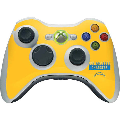 NFL Los Angeles Chargers Yellow Performance Series Xbox 360 Wireless Controller Skin