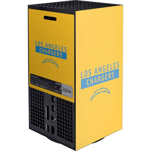 NFL Los Angeles Chargers Yellow Performance Series XBox Series X Digital Edition Console Skin