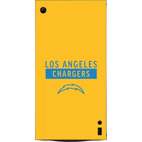 NFL Los Angeles Chargers Yellow Performance Series XBox Series X Digital Edition Console Skin