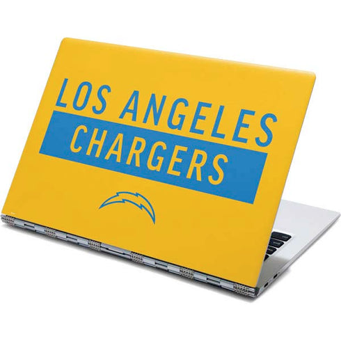 NFL Los Angeles Chargers Yellow Performance Series Yoga 910 2-in-1 14in Touch-Screen Skin