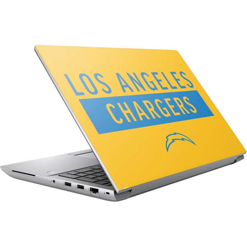 NFL Los Angeles Chargers Yellow Performance Series HP ZBook Fury 16 G10 Skin