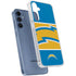 NFL Los Angeles Chargers Zone Block Galaxy A55 5G Clear Case