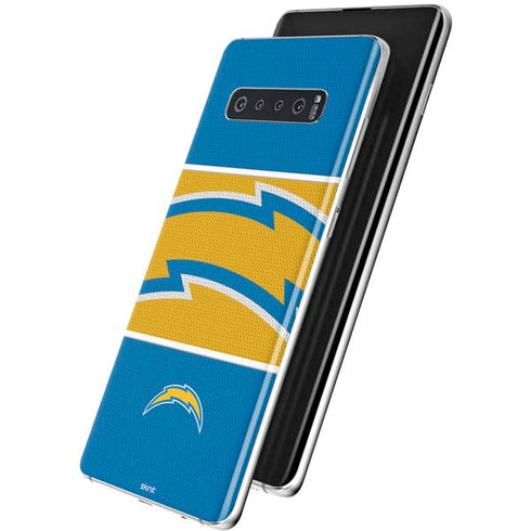 NFL Los Angeles Chargers Zone Block Galaxy S10 Skin