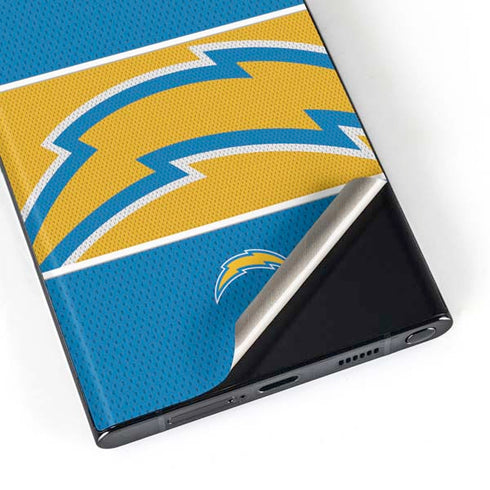 NFL Los Angeles Chargers Zone Block Galaxy Skins