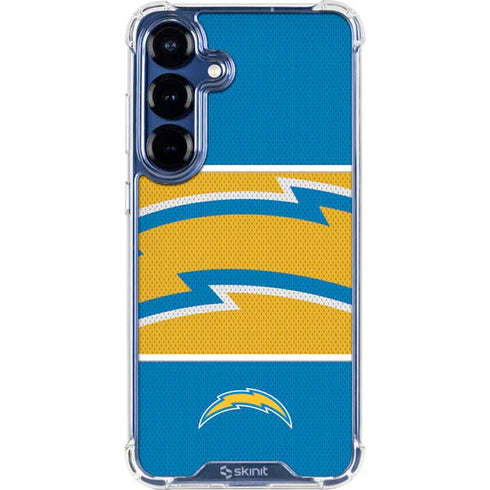 NFL Los Angeles Chargers Zone Block Galaxy S25 Clear Case
