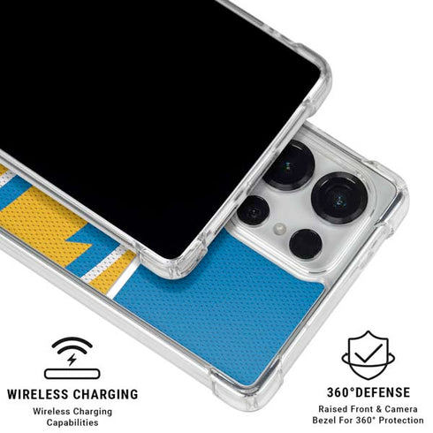 NFL Los Angeles Chargers Zone Block Galaxy S25 Ultra Clear Case