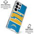 NFL Los Angeles Chargers Zone Block Galaxy S25 Ultra Clear Case