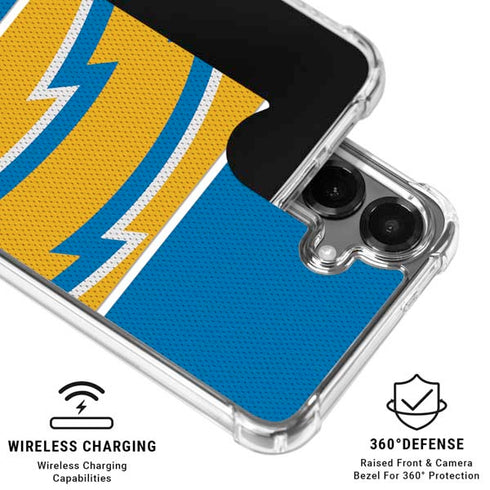 NFL Los Angeles Chargers Zone Block Galaxy S26 Plus Clear Case