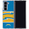 NFL Los Angeles Chargers Zone Block Galaxy Z Fold5 5G Clear Case