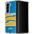 NFL Los Angeles Chargers Zone Block Galaxy Z Fold5 5G Clear Case