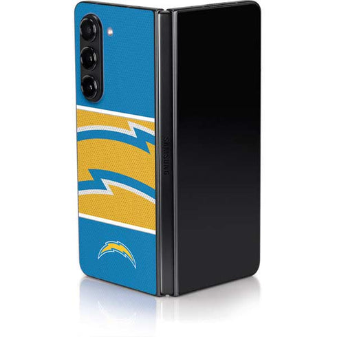 NFL Los Angeles Chargers Zone Block Galaxy Z Fold5 5G Skin
