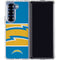 NFL Los Angeles Chargers Zone Block Galaxy Z Fold6 Clear Case