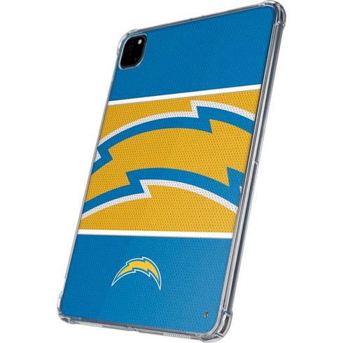 NFL Los Angeles Chargers Zone Block iPad Pro 11in (2024) Clear Case