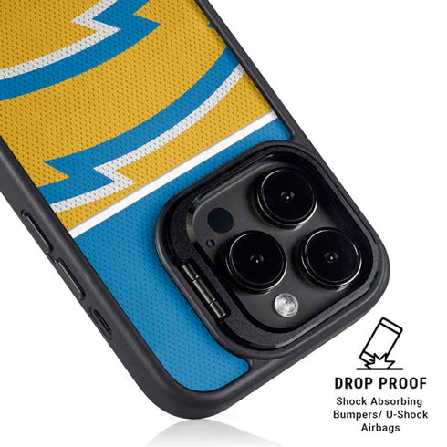 NFL Los Angeles Chargers Zone Block iPhone 13 Pro Kickstand Case
