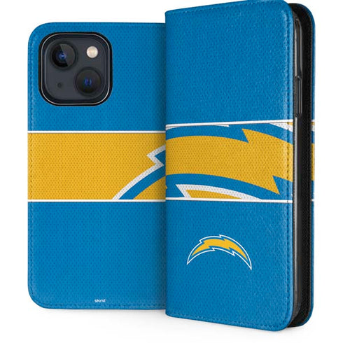 NFL Los Angeles Chargers Zone Block iPhone 14 Folio Case