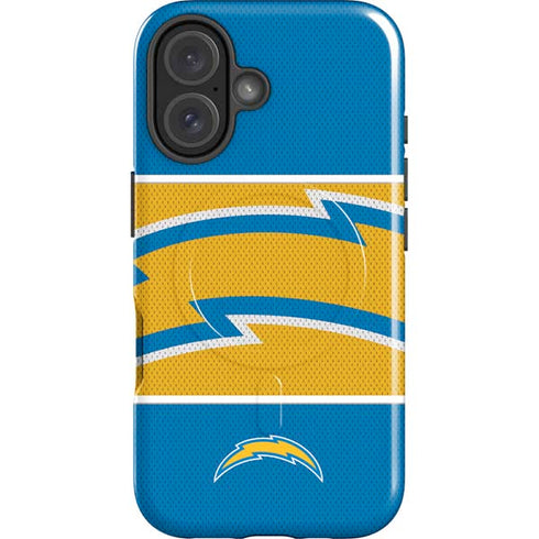 NFL Los Angeles Chargers Zone Block iPhone 16 Magsafe Impact Case