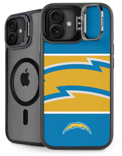 NFL Los Angeles Chargers Zone Block iPhone 16 Plus Kickstand Case