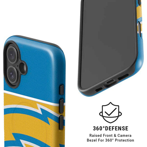 NFL Los Angeles Chargers Zone Block iPhone 16 Plus Magsafe Impact Case