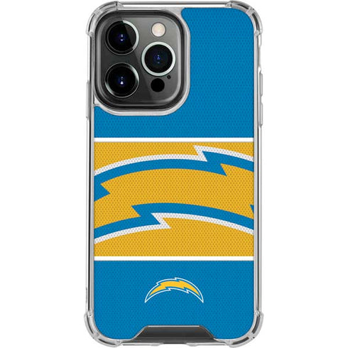NFL Los Angeles Chargers Zone Block iPhone 16 Pro Clear Case