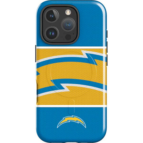 NFL Los Angeles Chargers Zone Block iPhone 16 Pro Magsafe Impact Case