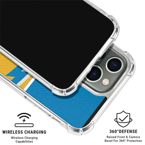 NFL Los Angeles Chargers Zone Block iPhone 16 Pro Max Clear Case