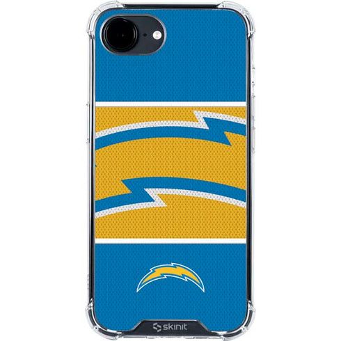 NFL Los Angeles Chargers Zone Block iPhone 16e Clear Case