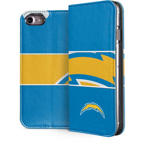 NFL Los Angeles Chargers Zone Block iPhone 7 Folio Case