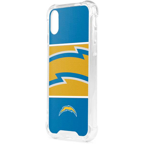 NFL Los Angeles Chargers Zone Block iPhone XS Clear Case