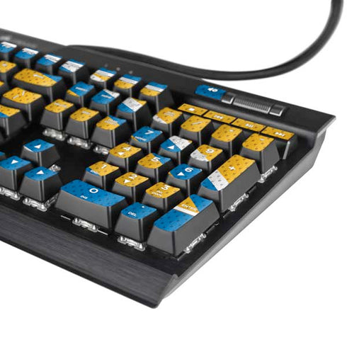 NFL Los Angeles Chargers Zone Block K95 RGB PLATINUM Mechanical Gaming Keyboard Skin