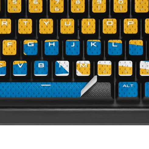 NFL Los Angeles Chargers Zone Block K95 RGB PLATINUM Mechanical Gaming Keyboard Skin