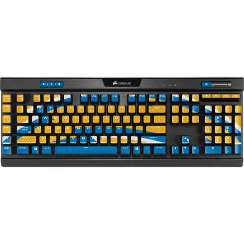 NFL Los Angeles Chargers Zone Block K95 RGB PLATINUM Mechanical Gaming Keyboard Skin