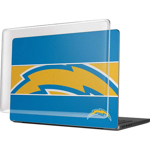 NFL Los Angeles Chargers Zone Block MacBook Pro 14in (2021-24) Case plus Skin