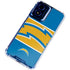 NFL Los Angeles Chargers Zone Block Moto G 5G (2024) Clear Case