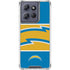NFL Los Angeles Chargers Zone Block Moto G Power 5G (2025) Clear Case
