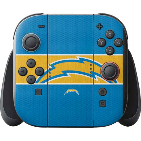NFL Los Angeles Chargers Zone Block Nintendo Switch 2 (2025) with Joy-Con Skin
