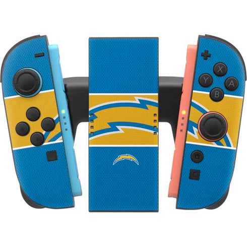 NFL Los Angeles Chargers Zone Block Nintendo Switch 2 (2025) Joy-Con Controller Skin