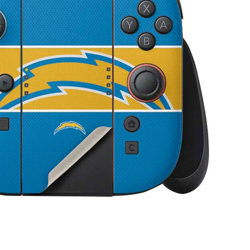 NFL Los Angeles Chargers Zone Block Nintendo Switch 2 (2025) Joy-Con Controller Skin