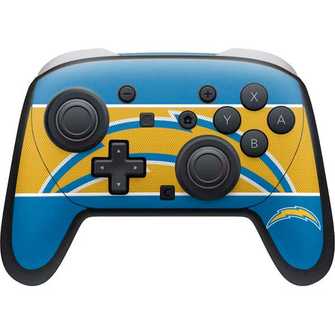 NFL Los Angeles Chargers Zone Block Nintendo Switch 2 (2025) Pro Controller Skin