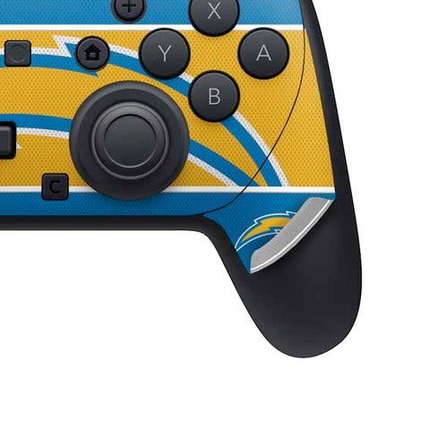 NFL Los Angeles Chargers Zone Block Nintendo Switch 2 (2025) Pro Controller Skin