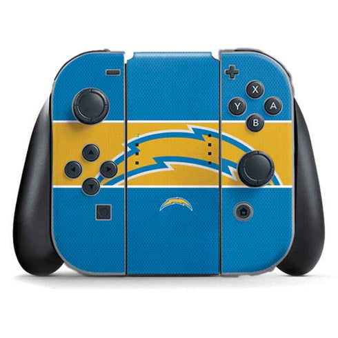 NFL Los Angeles Chargers Zone Block Nintendo Skins
