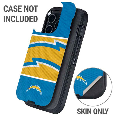 NFL Los Angeles Chargers Zone Block Otterbox Defender iPhone Skin