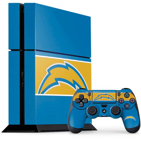 NFL Los Angeles Chargers Zone Block PlayStation PS4 Skins