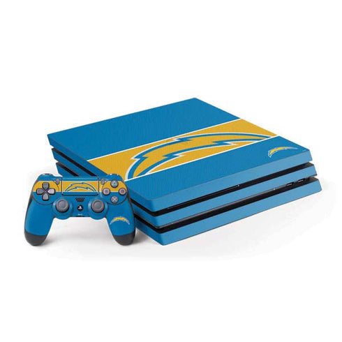 NFL Los Angeles Chargers Zone Block PlayStation PS4 Skins
