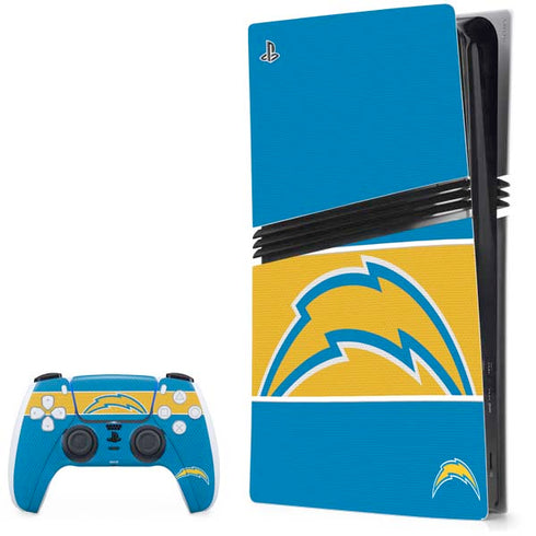 NFL Los Angeles Chargers Zone Block PS5 Pro Bundle Skin
